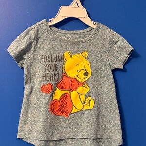 Disney Kids T-Shirt with Winnie the Pooh - Gray and Yellow